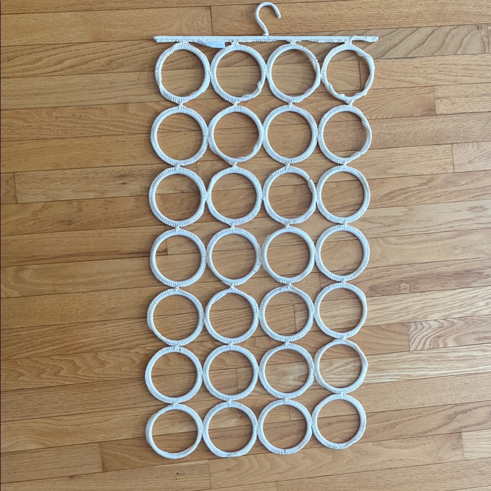 White Hanging Circular Organizer